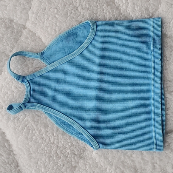 Free People Movement Happiness Runs Crop Light Blue - Picture 6 of 9